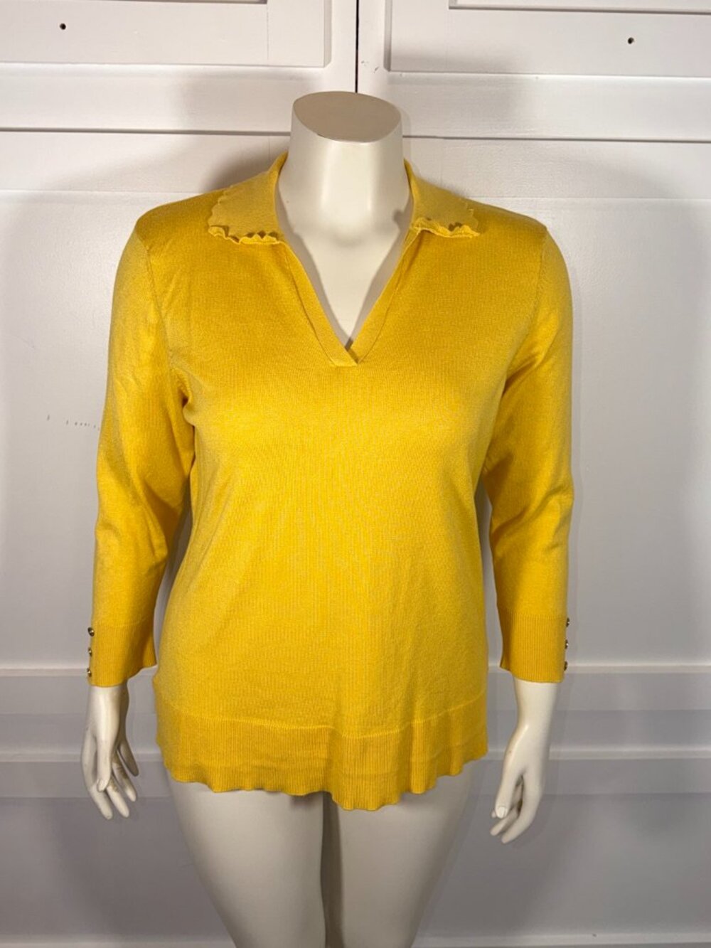 Cable & Gauge Yellow Women's Sweater XL